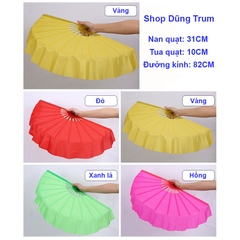 Quạt múa một màu nan nhựa siêu bền và đẹp (1 đôi)