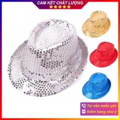 Mũ cao bồi biểu diễn lấp lánh, mũ nhảy Jazz lấp lánh cho các buổi tiệc sự kiện