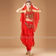 Trang phục múa Ấn Độ người lớn mẫu Quần khế kết hợp Áo yếm