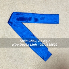 Đai lụa trơn hầu đồng cực đẹp cắt vạt chéo dài 3m5