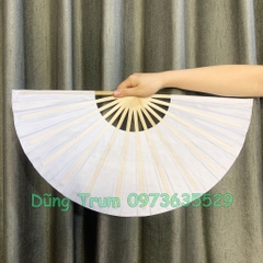 Quạt múa một màu nan tre cơ bản