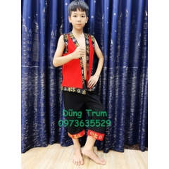 Trang phục dân tộc Mèo nam cho học sinh mầm non tiểu học