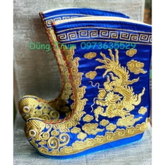 Giày tế, giày hầu quan lớn, hia hầu đồng chúa hoàng, phụ kiện hóa trang concept cổ trang