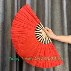 Quạt múa một màu nan tre cơ bản