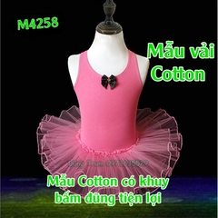 Váy múa bale cho bé chất Cotton co giãn 4 chiều thấm hút mồ hôi tốt M4258