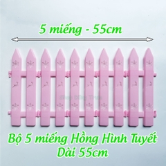 Hàng Rào Lắp Ghép Trang Trí Cây Thông Noel, Hàng Rào Giáng Sinh Decor Hàng Quán