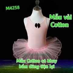 Váy múa bale cho bé chất Cotton co giãn 4 chiều thấm hút mồ hôi tốt M4258