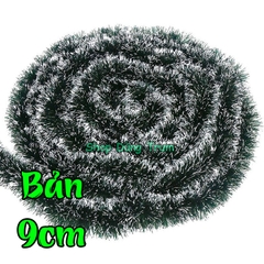 Dây Chồn Tuyết rộng 9cm 11cm to dài 2m Trang Trí Noel Giáng Sinh siêu đẹp