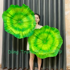 Lá sen múa biểu diễn văn nghệ nan sắt mềm và lụa phun kim tuyến cực bền đẹp