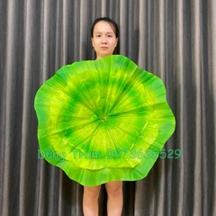 Lá sen múa biểu diễn văn nghệ nan sắt mềm và lụa phun kim tuyến cực bền đẹp