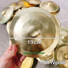 Chập cheng đồng đường kính 20cm, nạo bạt chập chả chũm chọe Việt Nam