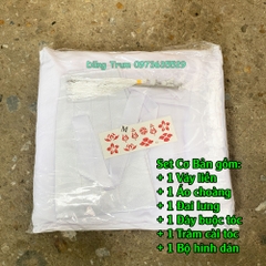 Trang phục Hằng Nga trắng tay rộng, trang phục Tiên Nữ hóa trang cổ trang siêu đẹp