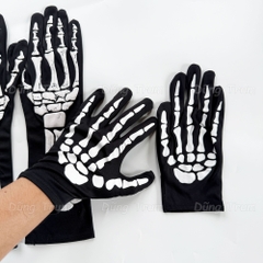 Găng tay xương hóa trang Halloween, đôi găng tay ma quỷ Halloween