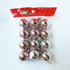 Set 12 quả Châu trang trí Noel đường kính 3cm đủ màu sắc Decor siêu xinh