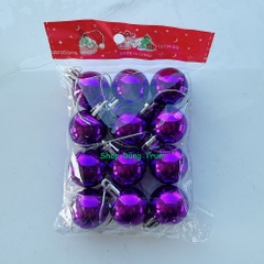 Set 12 quả Châu trang trí Noel đường kính 3cm đủ màu sắc Decor siêu xinh