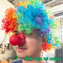 Mũi đỏ mềm kêu bíp bíp hóa trang chú hề hài hước