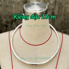 Kiềng bạc tròn đặc chụp ảnh áo dài, kiềng cổ hầu đồng phụ kiện