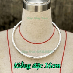 Kiềng bạc tròn đặc chụp ảnh áo dài, kiềng cổ hầu đồng phụ kiện