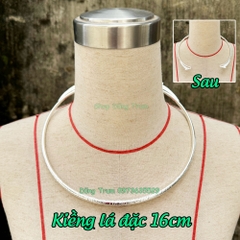 Kiềng bạc tròn đặc chụp ảnh áo dài, kiềng cổ hầu đồng phụ kiện