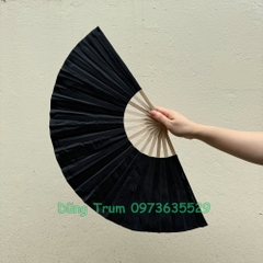 Quạt múa một màu nan tre cơ bản