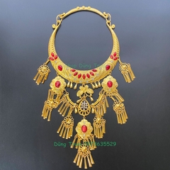 Vòng Cổ mặt dây chuyền lớn, kiềng cổ trang sức hầu đồng biểu diễn DT004