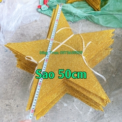 Đạo cụ Sao vàng biểu diễn chất liệu gỗ phủ kim tuyến vàng siêu đẹp