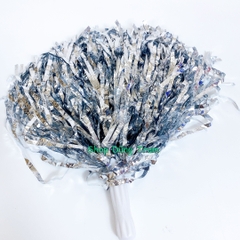 Bông cổ động 50g nhảy cổ vũ họa tiết dập nổi, bum xù hoạt náo viên