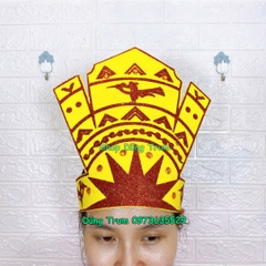 Mũ Âu Lạc hóa trang cùng trang phục Âu Lạc biểu diễn cực đẹp