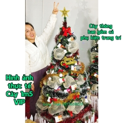 Cây Thông NOEL 126 Phụ Kiện 280 Cành 1m5 Trang Trí Giáng Sinh Cực Đẹp