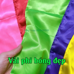 Bộ Cờ Chuối, Cờ Phướn 6 lá đủ màu sắc vải Phi bóng đẹp chịu nắng mưa