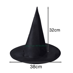 Mũ phù thủy Halloween phụ kiện hóa trang, trang trí Halloween