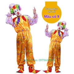 Trang phục chú hề, bộ quần áo hóa trang chú hề hài hước