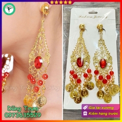 Bông tai Ấn Độ múa biểu diễn kiểu kẹp dễ dàng không cần lỗ