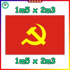 Cờ Đảng kích thước to 1m5 x 2m3