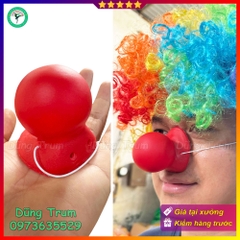 Mũi đỏ mềm kêu bíp bíp hóa trang chú hề hài hước