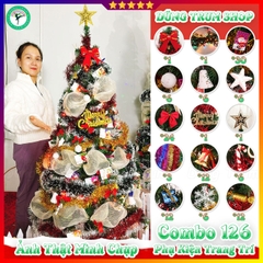 Cây Thông NOEL 126 Phụ Kiện 280 Cành 1m5 Trang Trí Giáng Sinh Cực Đẹp