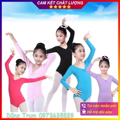 Váy múa bale dài tay cho bé, váy bale co dãn và thấm hút mồ hôi cực tốt