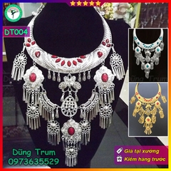 Vòng Cổ mặt dây chuyền lớn, kiềng cổ trang sức hầu đồng biểu diễn DT004