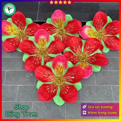Hoa Phượng vĩ múa văn nghệ hoa Phượng 10 cánh chất liệu nan sắt vẽ kim tuyến