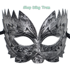 Mặt nạ răng cưa đen hóa trang Halloween bí ẩn