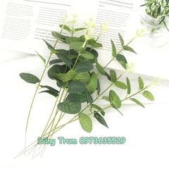 Cành lá đơn trang trí nội thất, lá bạch đàn trang trí văn phòng decor sự kiện