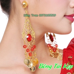 Bông tai Ấn Độ múa biểu diễn kiểu kẹp dễ dàng không cần lỗ