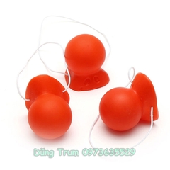 Mũi đỏ mềm kêu bíp bíp hóa trang chú hề hài hước