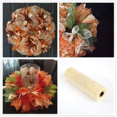 Cuộn ruy băng dài 9m trang trí Noel, cuộn duy băng lưới trang trí hoa làm nơ phụ kiện