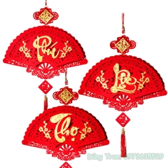 [Tặng Móc Treo] Dải chữ đỏ Tết Phúc Lộc Thọ treo trang trí Tết decor siêu đẹp 2024