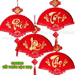 [Tặng Móc Treo] Dải chữ đỏ Tết Phúc Lộc Thọ treo trang trí Tết decor siêu đẹp 2024