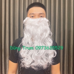 Bộ râu trắng Ông già Noel, râu giả hóa trang cổ trang siêu đẹp