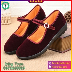 Giày Bệt Nhung Nữ Hàng Đẹp Đi Cực Êm