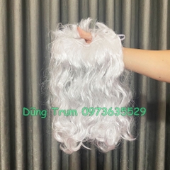 Bộ râu trắng Ông già Noel, râu giả hóa trang cổ trang siêu đẹp
