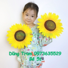 Hoa hướng dương múa đường kính 22cm cho các bé mầm non tiểu học (1 bông)